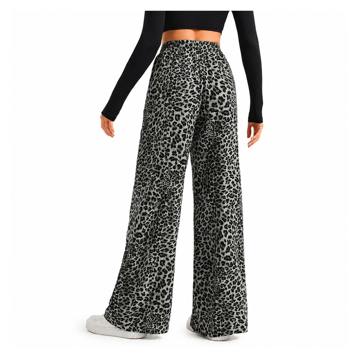 Amélie · Pantalón ancho de leopardo