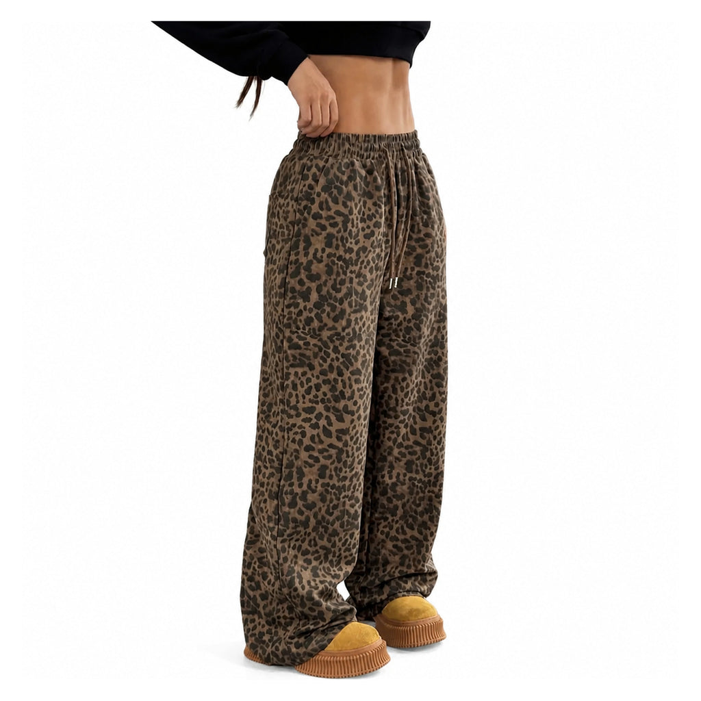 Amélie · Pantalón ancho de leopardo