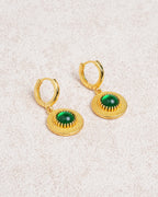 Pendientes de latón dorado