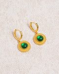 Pendientes de latón dorado