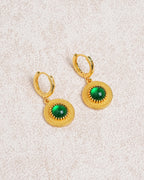 Pendientes de latón dorado