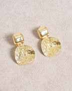 Pendientes redondos dorados