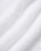 Jersey blanco con escote barco y aberturas