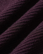 Vestido jersey morado tipo túnica con escote en V