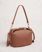Bolso de piel caramelo