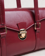 Bolso de piel rojo