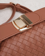 Bolso de piel caramelo