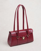 Bolso de piel rojo