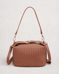 Bolso de piel caramelo