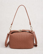 Bolso de piel caramelo