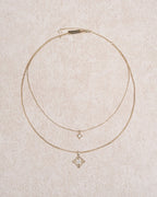 Collar dorado de doble capa