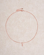Collar rosa de clavícula
