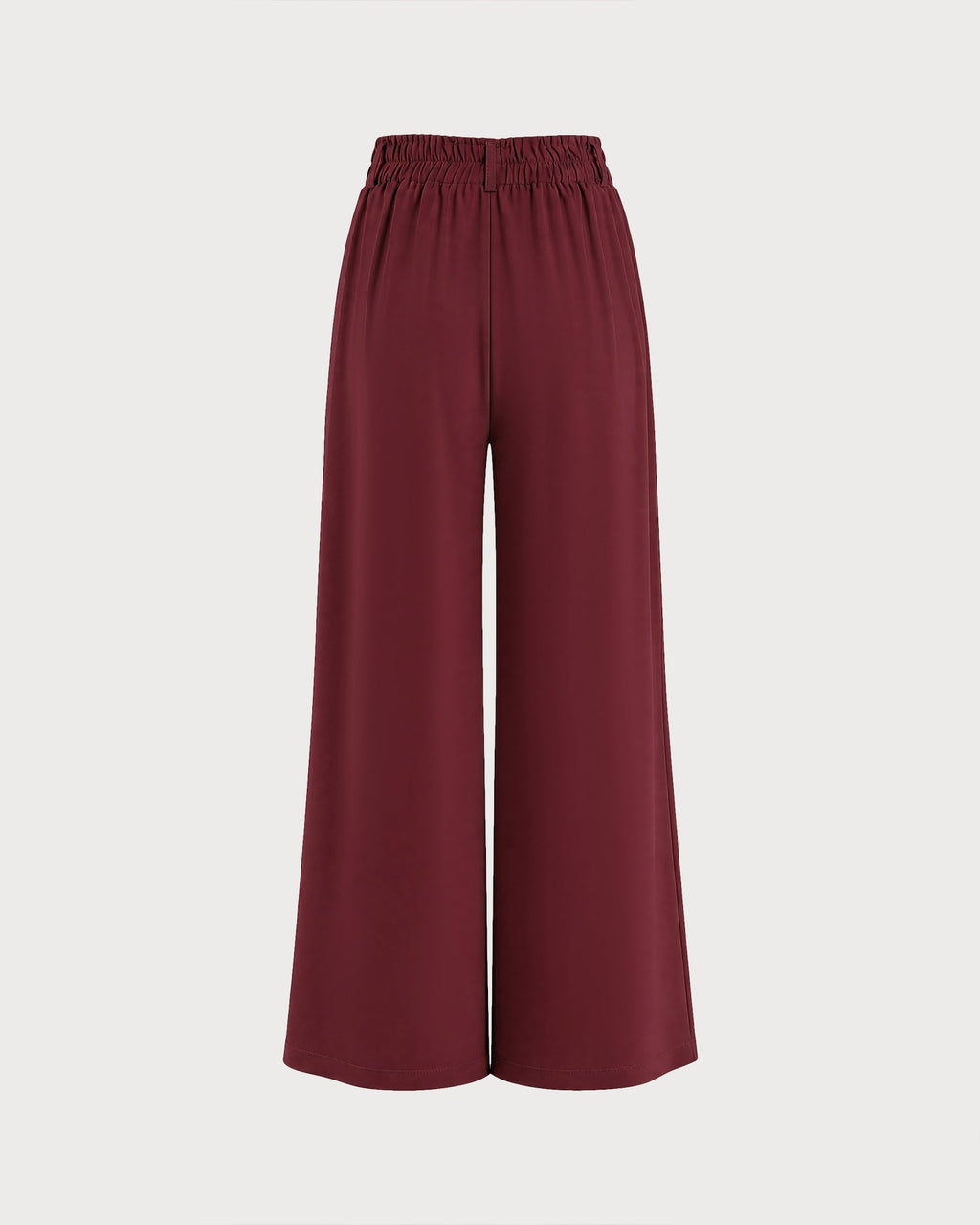 Pantalón casual rojo con cremallera y bolsillos