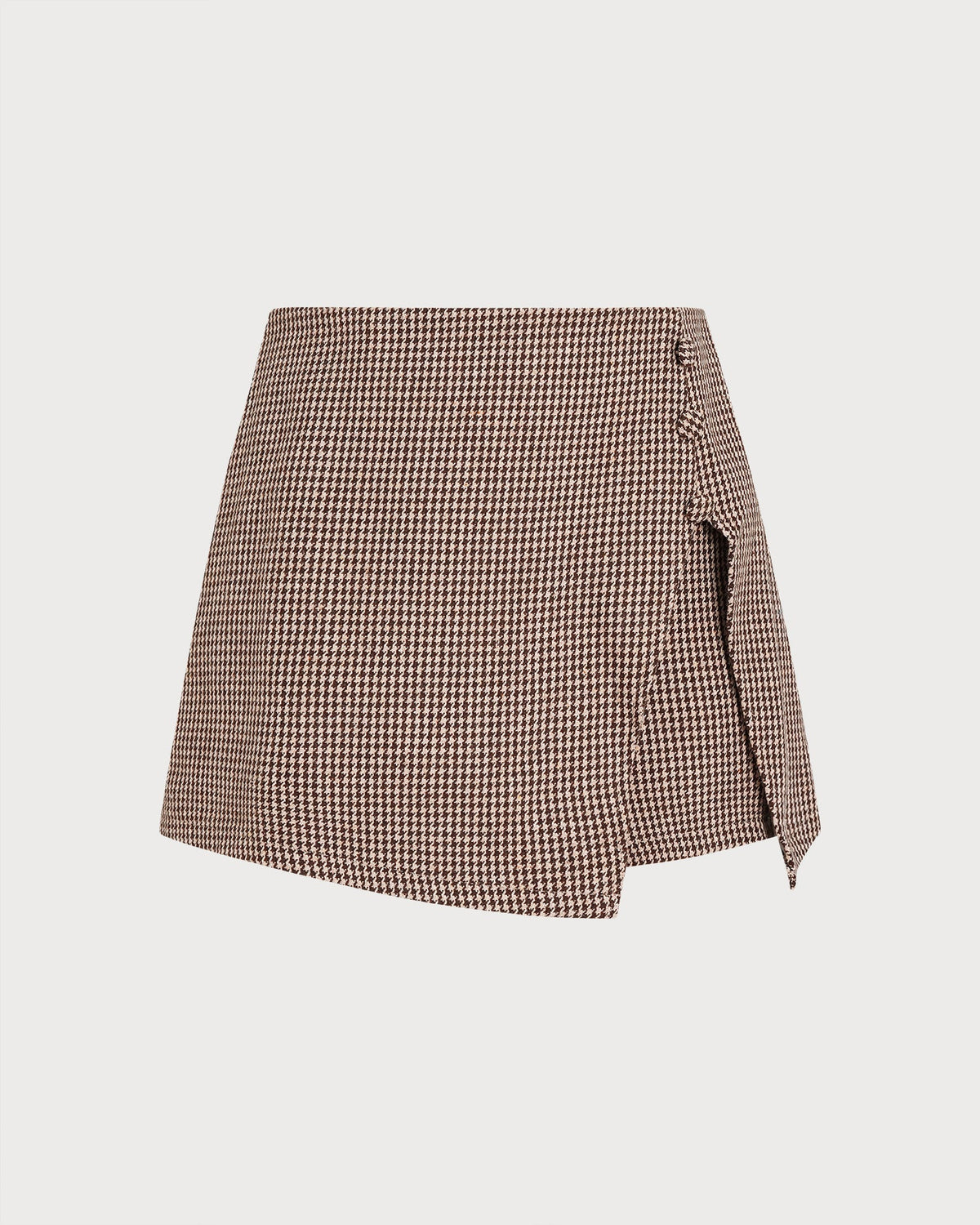 Falda pantalón marrón geométrica de línea A